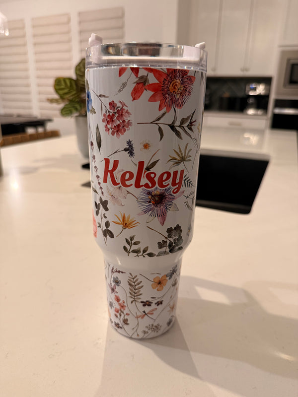 40 oz tumbler Spring Collection