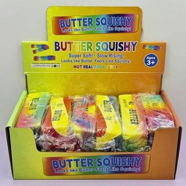 Colorful butter squishy toys