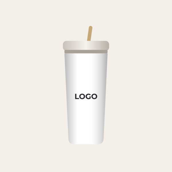 Engraved 20 oz stainless steel tumbler with custom logo