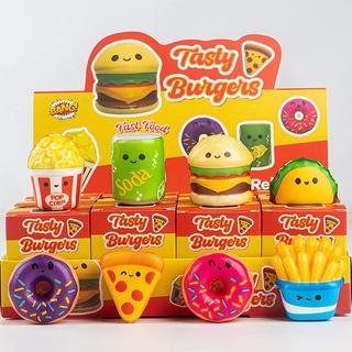 Tasty burgers squishy toys